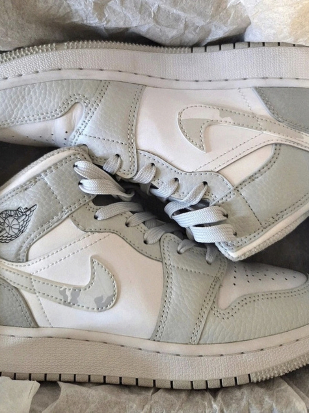Jordan Air Jordan 1 Mid Grey Camo sz 5y